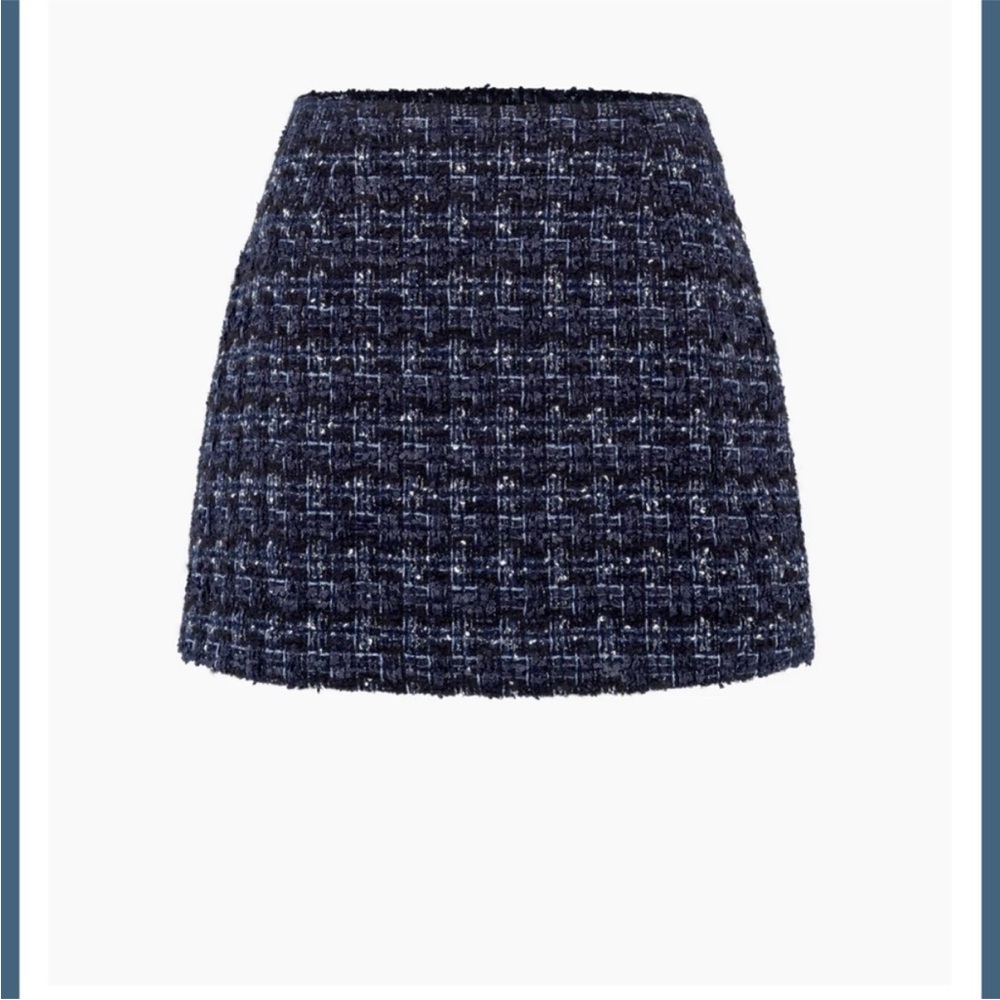 Hill House Hallie Skirt in Navy Tweed